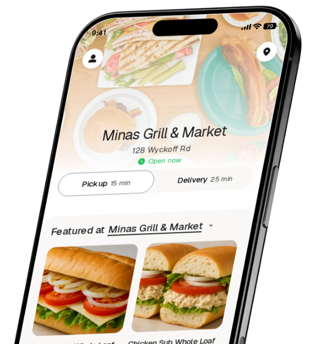 Minas Grill & Market app preview